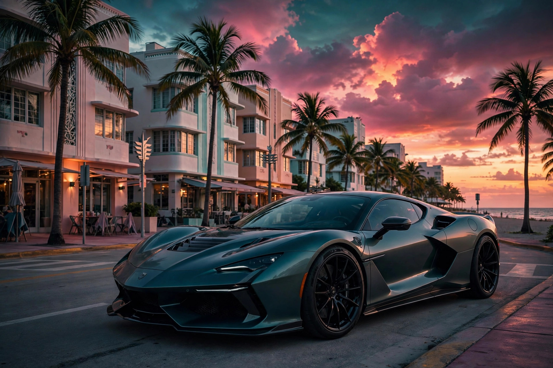 Carro deportivo en Miami